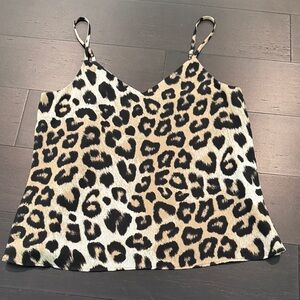Banana Republic cheetah/leopard Cami with Adjustable Straps